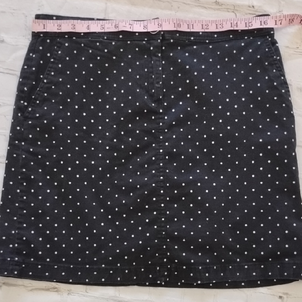 Black Polka Dot Women's Skirt